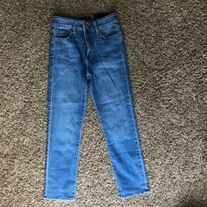 Just Black Denim, Double Button Straight, Size 28